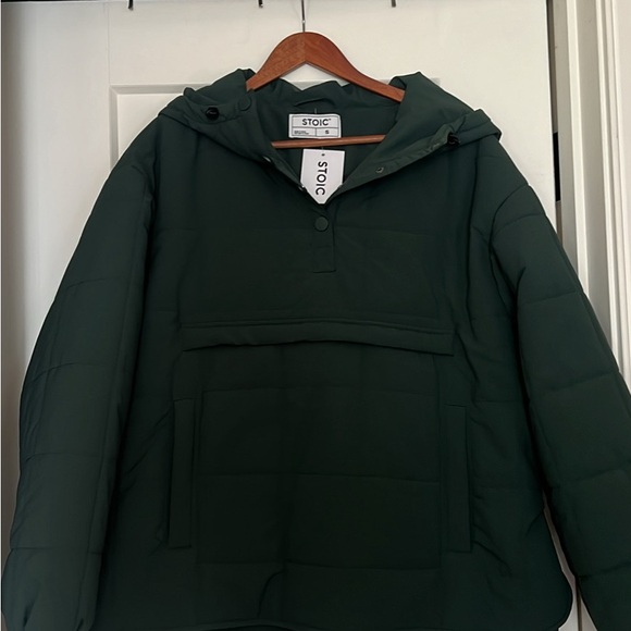 Stoic Green Hooded Jacket - Picture 1 of 3